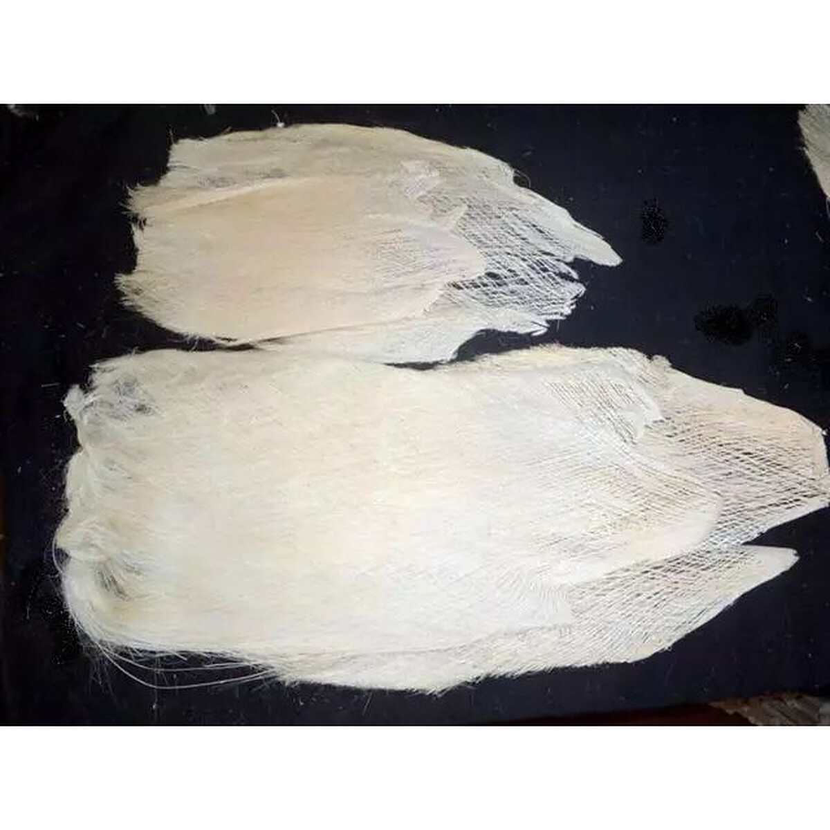 Nappes de fibre de coco blanchie effilochée pour garnir paniers et compositions de fleuriste