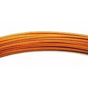 Fil aluminium orange vif de 2 mm en bobine pour compositions florales d'automne de fleuriste