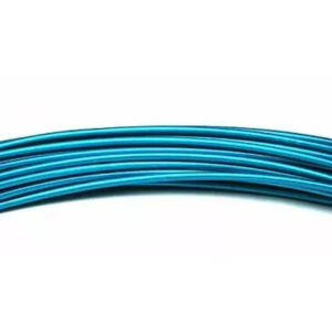 Fil aluminium turquoise brillant de 2 mm en bobine pour compositions florales d'été de fleuriste