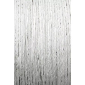Bobine de fil aluminium recouvert de papier blanc torsadé pour décoration de compositions florales