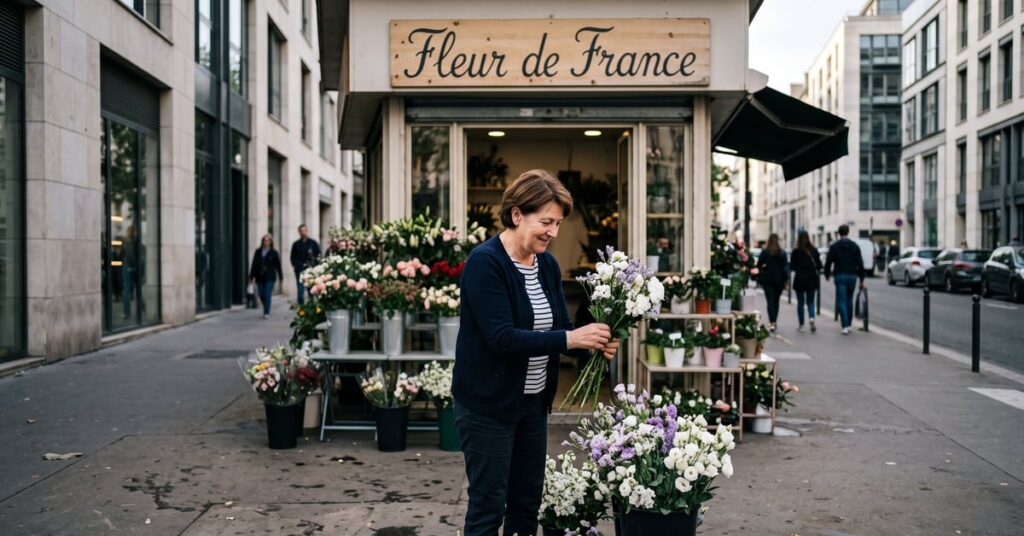 Fleurs de France cultivées localement, disponibles chez les fleuristes français engagés dans le sourcing local
