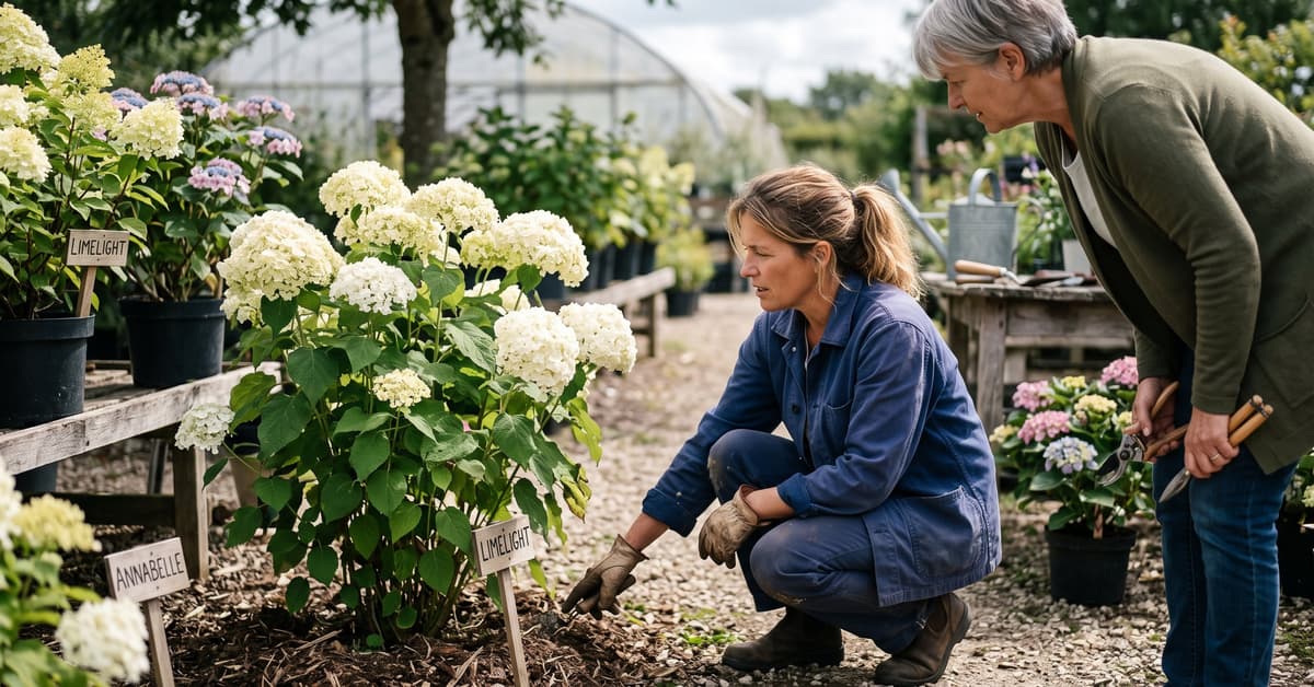 Variétés d'hortensias en fleurs pour un entretien réussi au jardin
