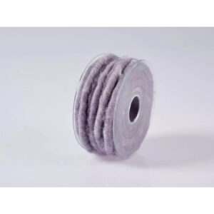 Bobine de laine de mouton armée lilas 9 mm pour compositions florales aux tons pastel