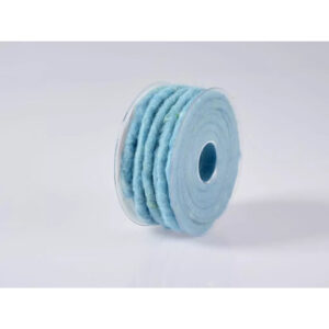 Bobine de laine de mouton armée turquoise clair 9 mm pour décors floraux d'été et de baptême