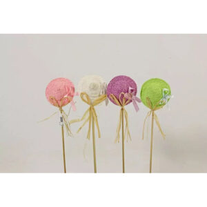 Pics petits chapeaux de paille tressés rose, blanc, violet et vert avec nœud de ruban pour bouquets champêtres