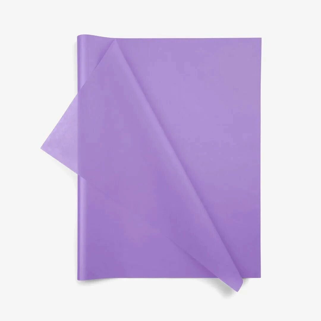 Feuilles de papier de soie lavande pour garnir et emballer les bouquets de fleuriste