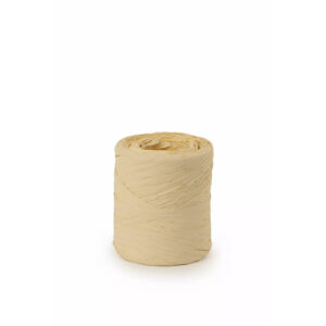 Bobine de raphia ivoire de 15 mm pour nouer les bouquets et décorer les emballages de fleuriste