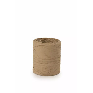 Bobine de raphia coloris naturel de 15 mm pour nouer les bouquets champêtres et emballages kraft