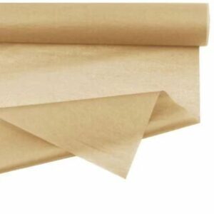 Rouleau de papier de soie naturel beige pour emballage de bouquets champêtres de fleuriste