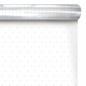 Rouleau de film polypropylène transparent à plumetis blanc pour emballage de bouquets de fleuriste