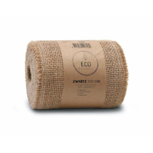 Rouleau de toile de jute naturelle 20 cm de large aux bords effilochés pour décoration florale