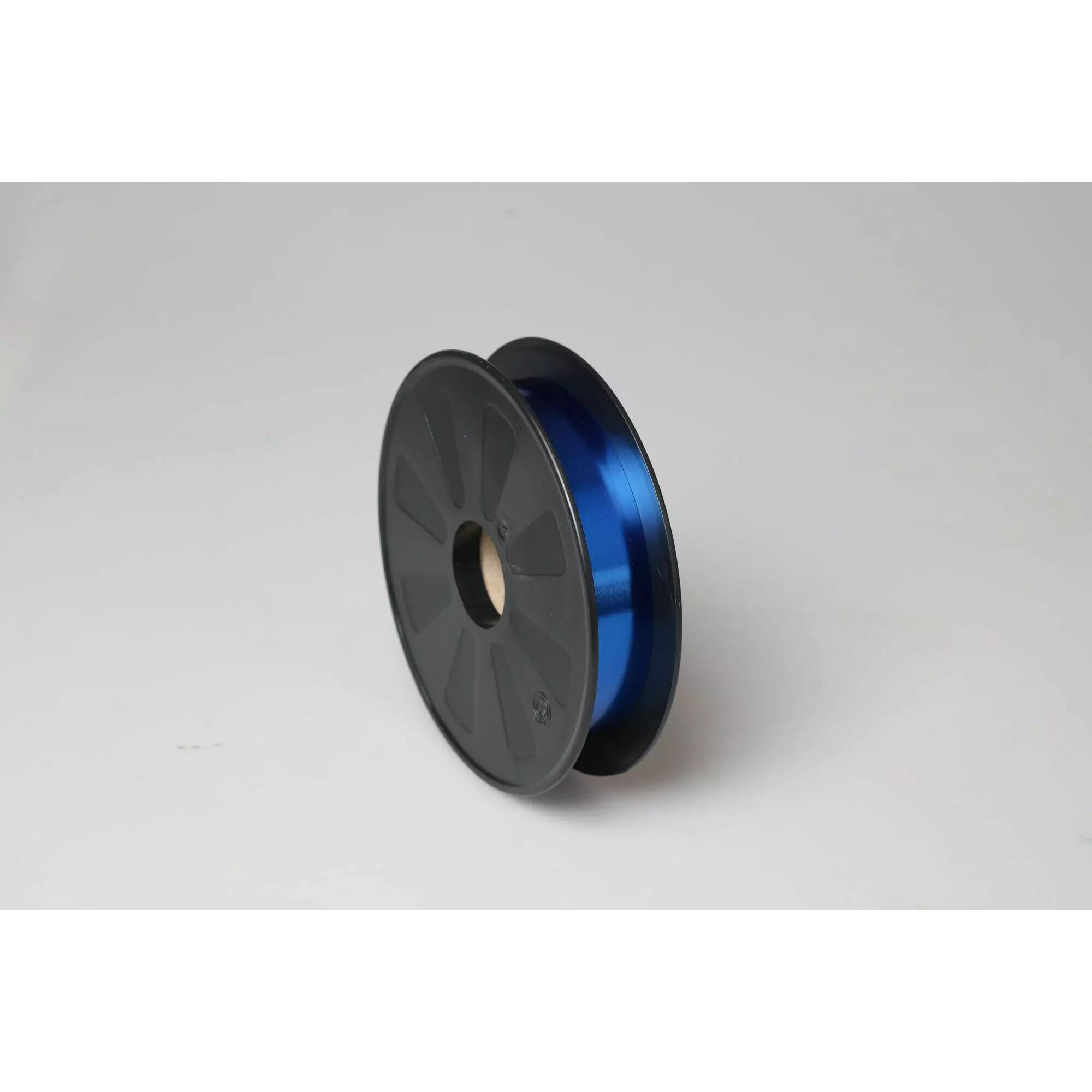 Bobine de ruban métallisé bleu roi à effet miroir 25 mm pour paquets cadeaux de fleuriste