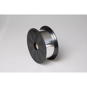 Bobine de ruban métallisé argent à effet miroir 50 mm pour vitrines de Noël de fleuriste