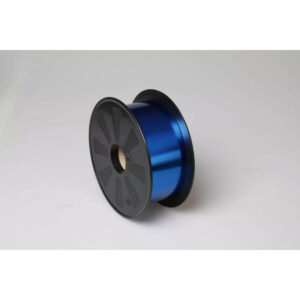 Bobine de ruban métallisé bleu roi à effet miroir 50 mm pour décors de fête de fleuriste