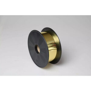 Bobine de ruban métallisé or à effet miroir 50 mm pour paquets cadeaux et vitrines de fleuriste