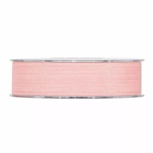Bobine de ruban rose pâle scintillant pour bouquets de naissance et emballages fleuriste