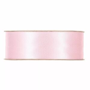 Bobine de ruban en satin rose pâle 25 mm pour bouquets de naissance de fleuriste