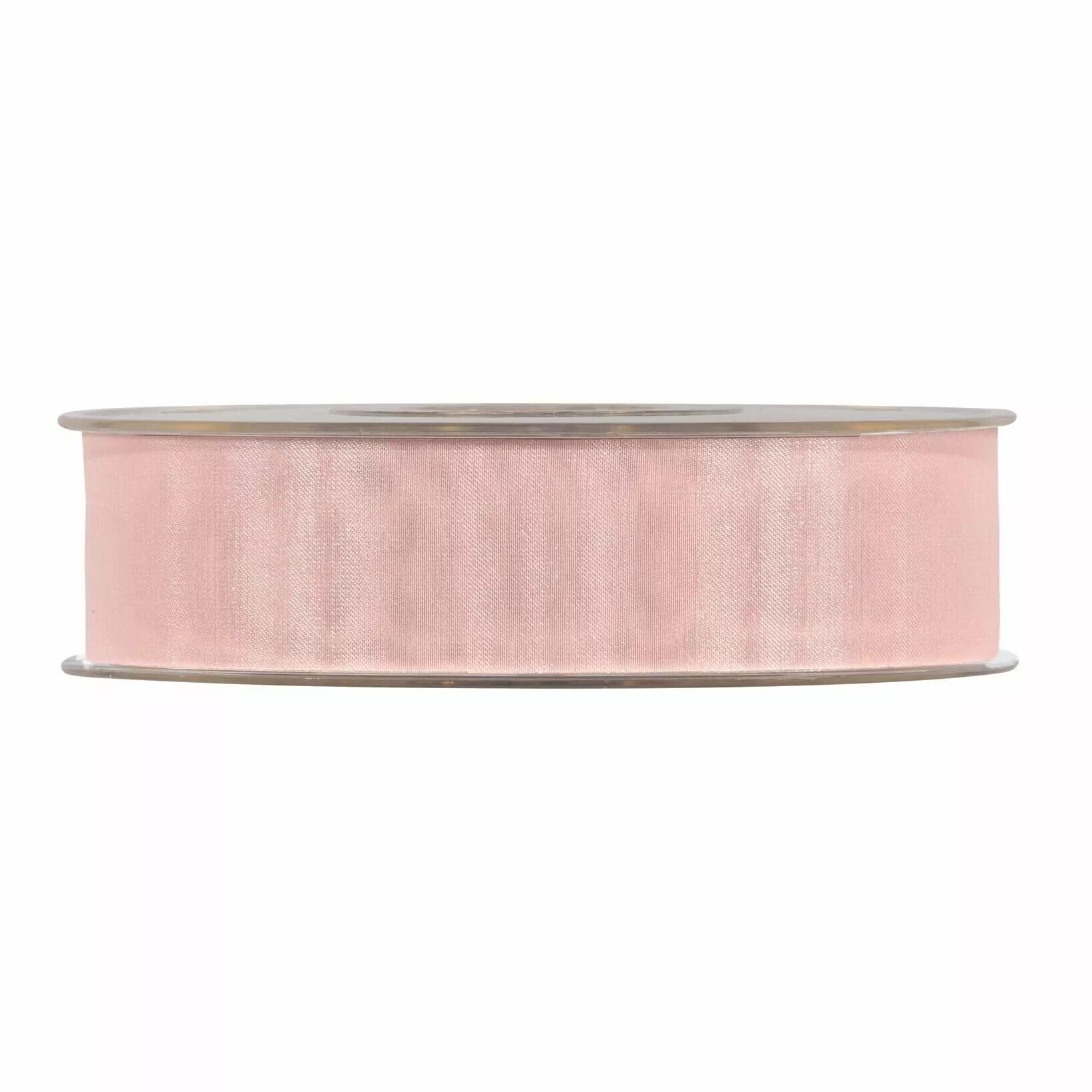Bobine de ruban voile rose foncé pour nœuds de bouquets et décor de mariage