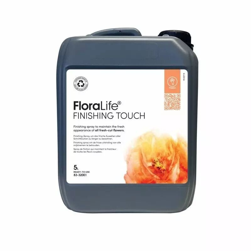 Bidon de 5 litres de spray de finition pour fleurs coupées, recharge de vaporisateur pour atelier de fleuriste