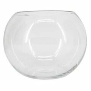 Vase boule en verre transparent D11 H12 cm pour centres de table et compositions de fleuriste